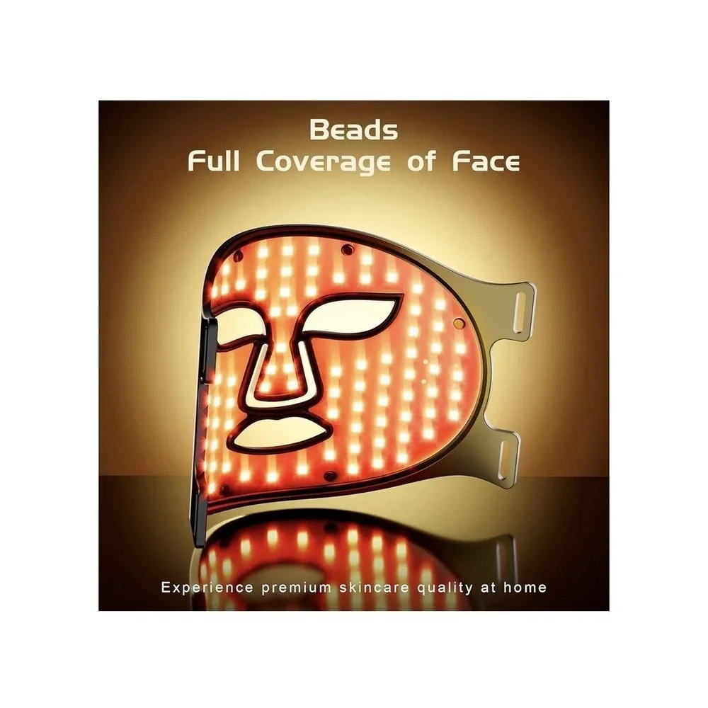 BNU Wireless LED Light Therapy Face Mask 400 Beads Anti Aging Skincare Tool - Picture 5 of 13